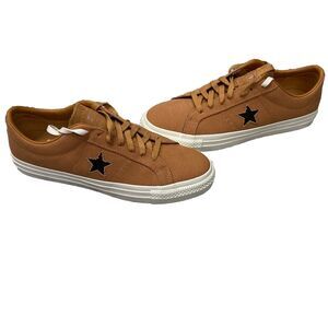 NWOT Converse One Star Canvas Low Top Sneakers Caramel Brown Casual Shoes